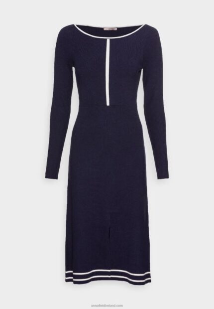 Z62T225 Women Anna Field Jumper Dress Dark Blue