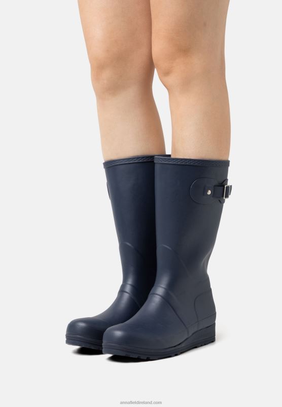 z62t2267_women_anna_field_wellies_dark_blue.jpg Z62T2267 Women Anna Field Wellies Dark Blue - Image 1