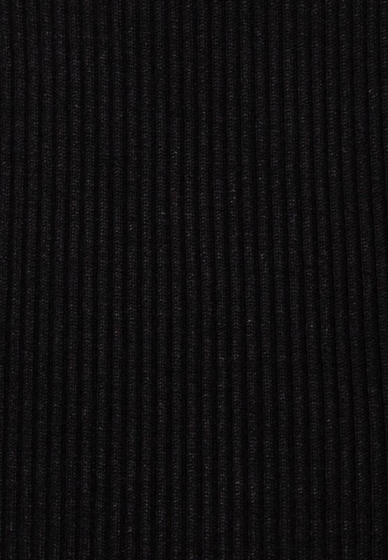 Z62T230 Women Anna Field Boat Ausschnitt Mini Strickkleid Mit Geschweiften RNdern Jumper Dress Black - Image 3