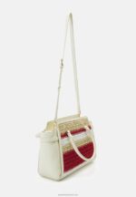 Z62T2357 Women Anna Field Handbag Off-White/Red - Image 2