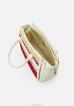 Z62T2357 Women Anna Field Handbag Off-White/Red - Image 3