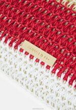 Z62T2357 Women Anna Field Handbag Off-White/Red - Image 4
