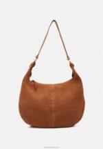 Z62T2358 Women Anna Field Leather Handbag Cognac