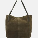 Z62T2359 Women Anna Field Leather Handbag Khaki