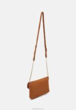 Z62T2410 Women Anna Field Leather Clutch Cognac - Image 2
