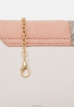 Z62T2443 Women Anna Field Clutch Offwhite/Pink - Image 4