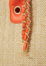 Z62T2460 Women Anna Field Tote Bag Orange - Image 4