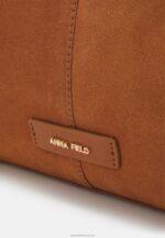 Z62T2464 Women Anna Field Leather Tote Bag Cognac - Image 4