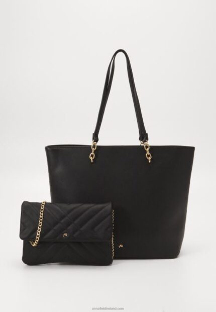 Z62T2468 Women Anna Field Set Tote Bag Black