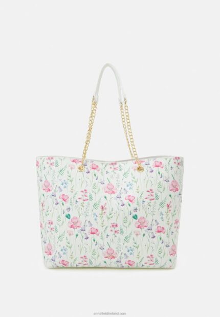 Z62T2475 Women Anna Field Tote Bag White
