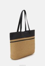 Z62T2478 Women Anna Field Tote Bag Beige/Black - Image 2