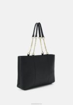 Z62T2494 Women Anna Field Leather Tote Bag Black - Image 2