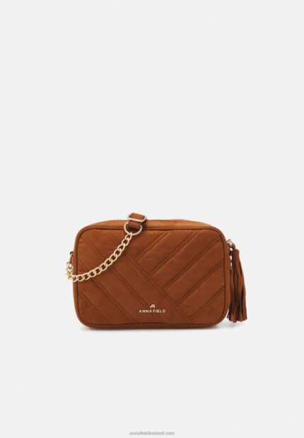 Z62T2511 Women Anna Field Across Body Bag Cognac