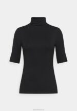Z62T251 Women Anna Field Print T-Shirt Black