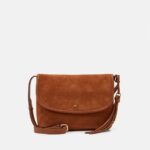 Z62T2528 Women Anna Field Leather Across Body Bag Cognac