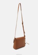 Z62T2529 Women Anna Field Leather Across Body Bag Cognac - Image 2