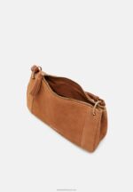 Z62T2532 Women Anna Field Leather Across Body Bag Cognac - Image 3