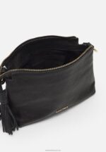 Z62T2538 Women Anna Field Leather Across Body Bag Black - Image 3
