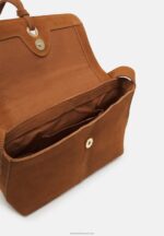 Z62T2554 Women Anna Field Leather Across Body Bag Cognac - Image 3