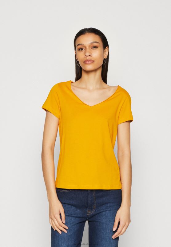 Z62T255 Women Anna Field 3 Pack Basic T-Shirt Dark Yellow/Purple/White - Image 5