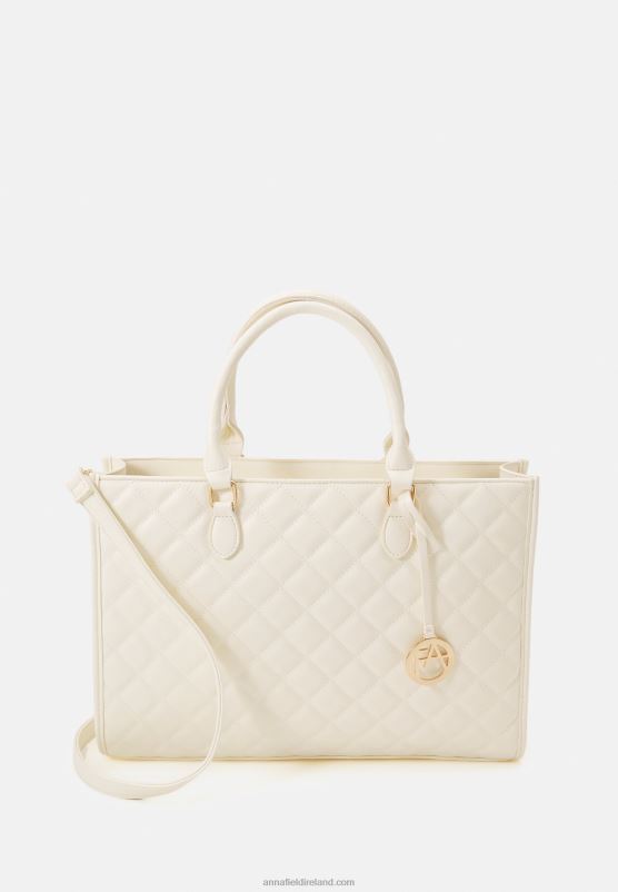 z62t2573_women_anna_field_laptop_bag_off_white.jpg Z62T2573 Women Anna Field Laptop Bag Off-White - Image 1