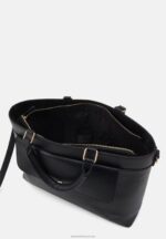 Z62T2575 Women Anna Field Leather Briefcase Black - Image 3