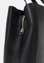 Z62T2587 Women Anna Field Leather Laptop Bag Black - Image 4
