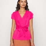 Z62T262 Women Anna Field Print T-Shirt Pink