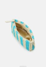 Z62T2646 Women Anna Field Wash Bag Beige/Blue - Image 3