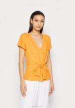 Z62T267 Women Anna Field Blouse Dark Yellow