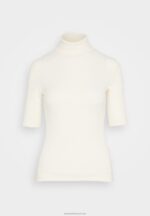 Z62T270 Women Anna Field Print T-Shirt Off-White - Image 5