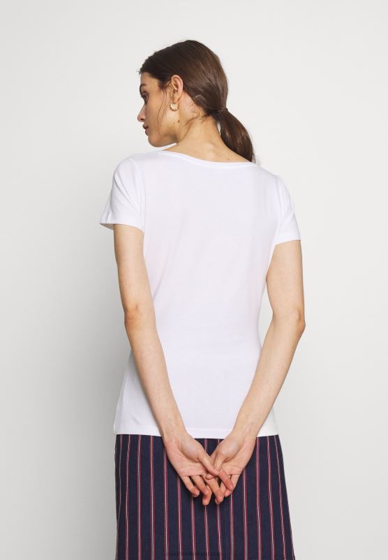 Z62T271 Women Anna Field 3 Pack Basic T-Shirt White/Navy/Light Grey Melange - Image 5