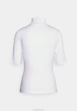 Z62T272 Women Anna Field Print T-Shirt White - Image 2