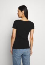 Z62T273 Women Anna Field 3 Pack Basic T-Shirt Black - Image 4