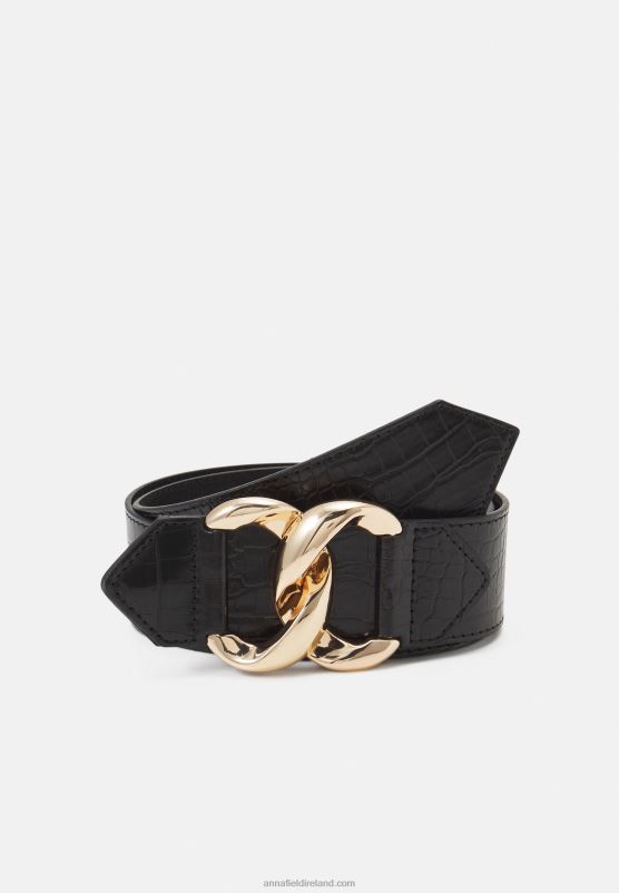 z62t2765_women_anna_field_waist_belt_black.jpg Z62T2765 Women Anna Field Waist Belt Black - Image 1