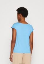 Z62T276 Women Anna Field Basic T-Shirt Blue - Image 3