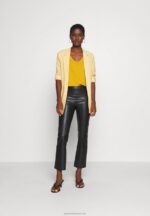 Z62T279 Women Anna Field Basic T-Shirt Golden Yellow - Image 2