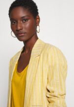 Z62T279 Women Anna Field Basic T-Shirt Golden Yellow - Image 5