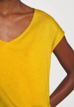 Z62T279 Women Anna Field Basic T-Shirt Golden Yellow - Image 7