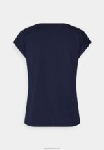 Z62T283 Women Anna Field Basic T-Shirt Dark Blue - Image 2
