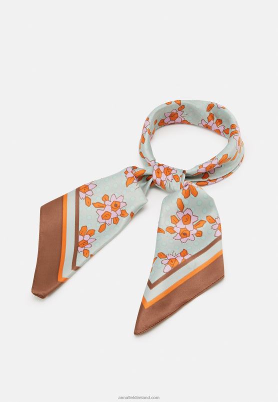 z62t2846_women_anna_field_foulard_white_orange.jpg Z62T2846 Women Anna Field Foulard White/Orange - Image 1