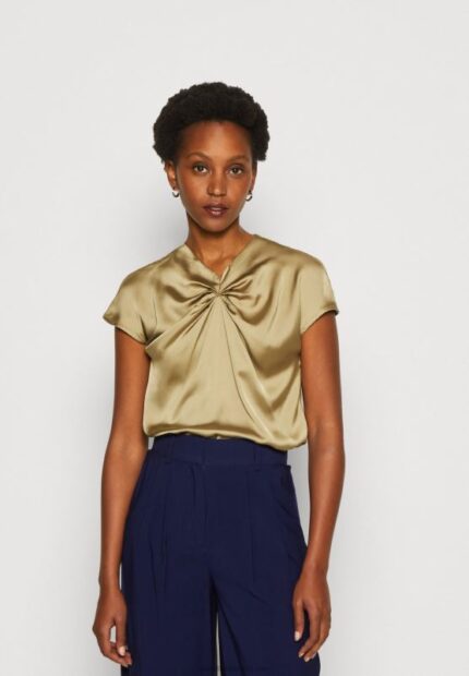 Z62T285 Women Anna Field Print T-Shirt Khaki