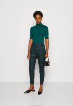 Z62T286 Women Anna Field Print T-Shirt Dark Green - Image 2