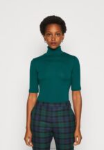 Z62T286 Women Anna Field Print T-Shirt Dark Green