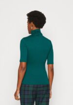 Z62T286 Women Anna Field Print T-Shirt Dark Green - Image 3