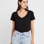 Z62T287 Women Anna Field Basic T-Shirt Black
