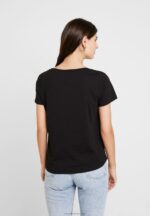 Z62T287 Women Anna Field Basic T-Shirt Black - Image 3