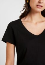Z62T287 Women Anna Field Basic T-Shirt Black - Image 5
