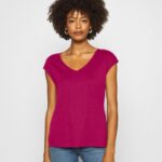 Z62T290 Women Anna Field Basic T-Shirt Berry