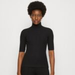 Z62T291 Women Anna Field Print T-Shirt Black